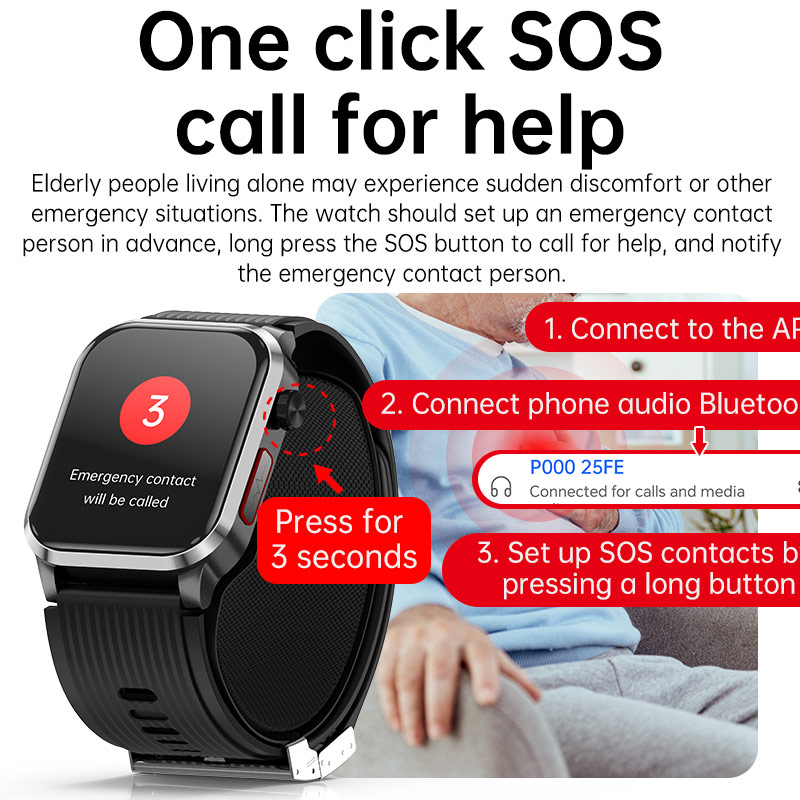 P300pro BT Call Air Pump Airba - Fall Detection Watch review and price