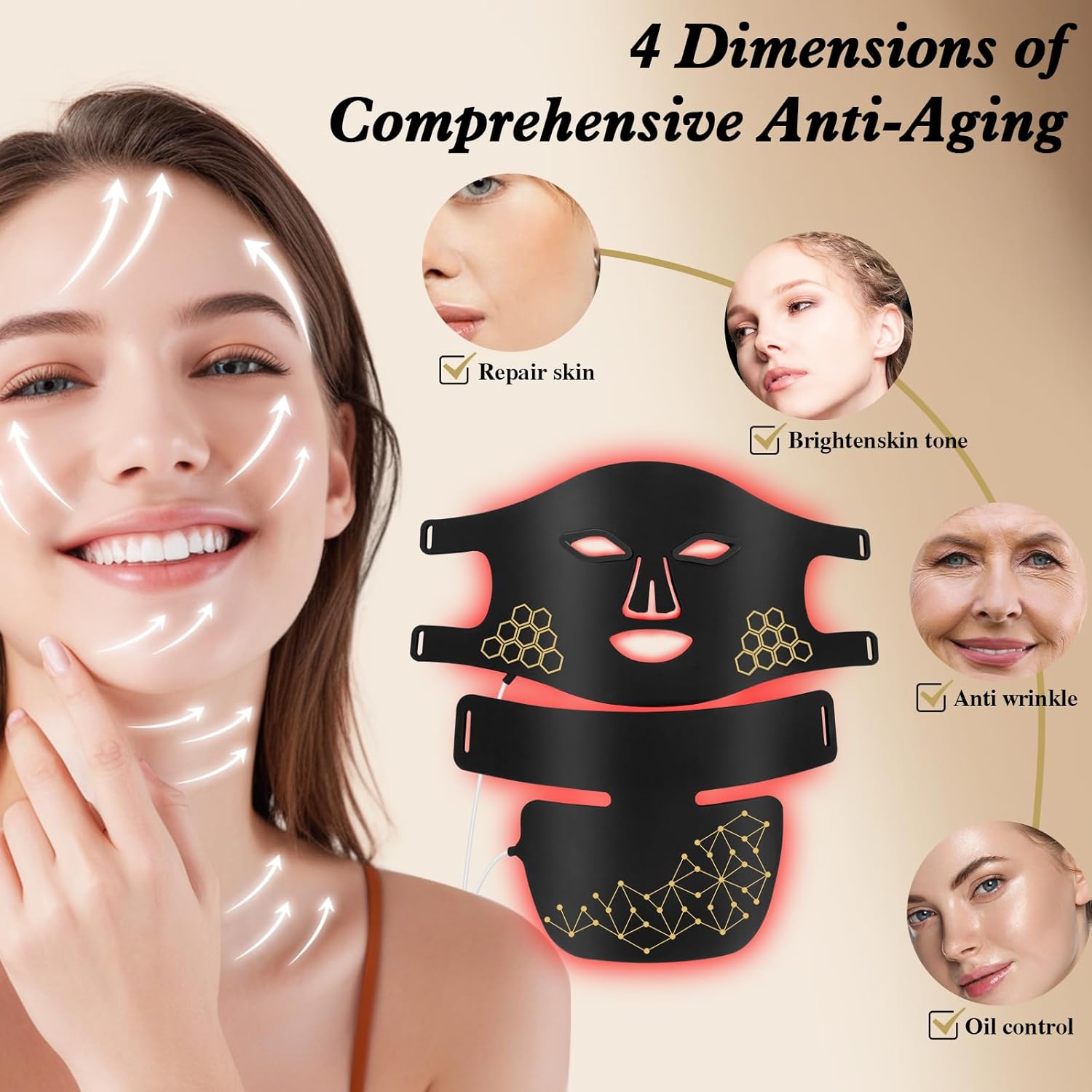 Red Light Therapy for Face and - Galvanic Skin Sensor review and price