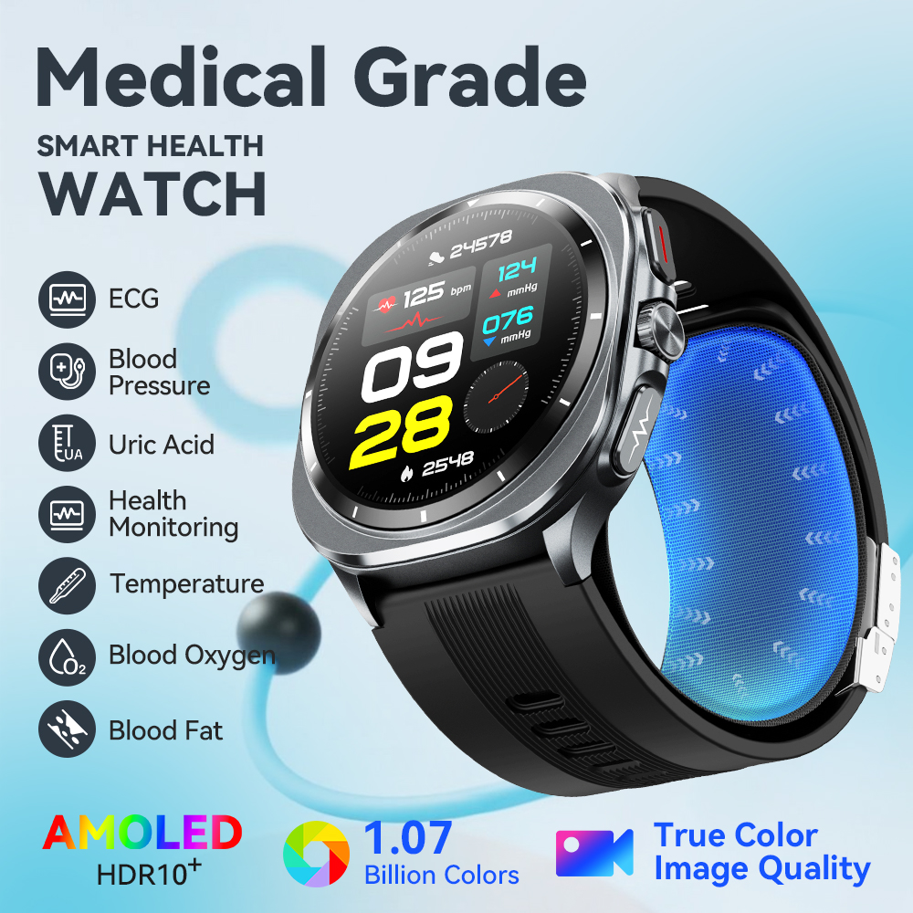 NOYAFA New ECG+PPG Blood Fat U - Fall Detection Watch review and price