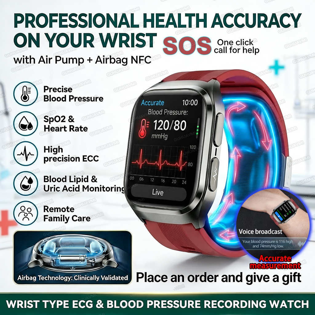 True Blood Pressure Smart Watc - Fall Detection Watch review and price