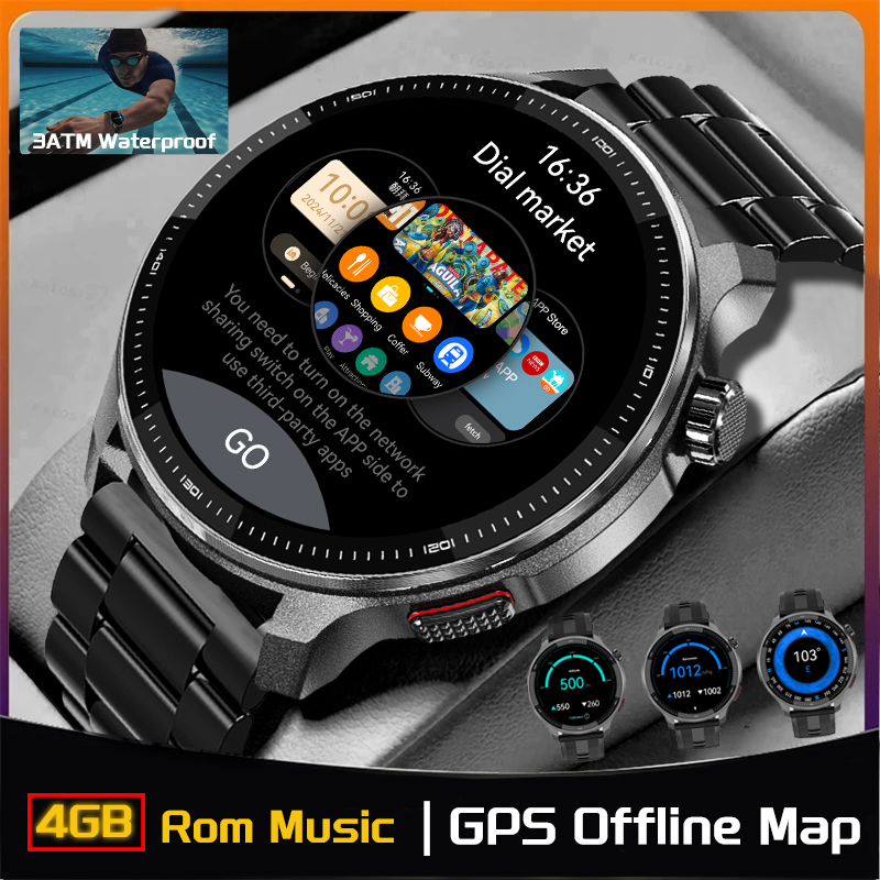 NEW 4G Memory GPS Offline Map  - Fall Detection Watch review and price
