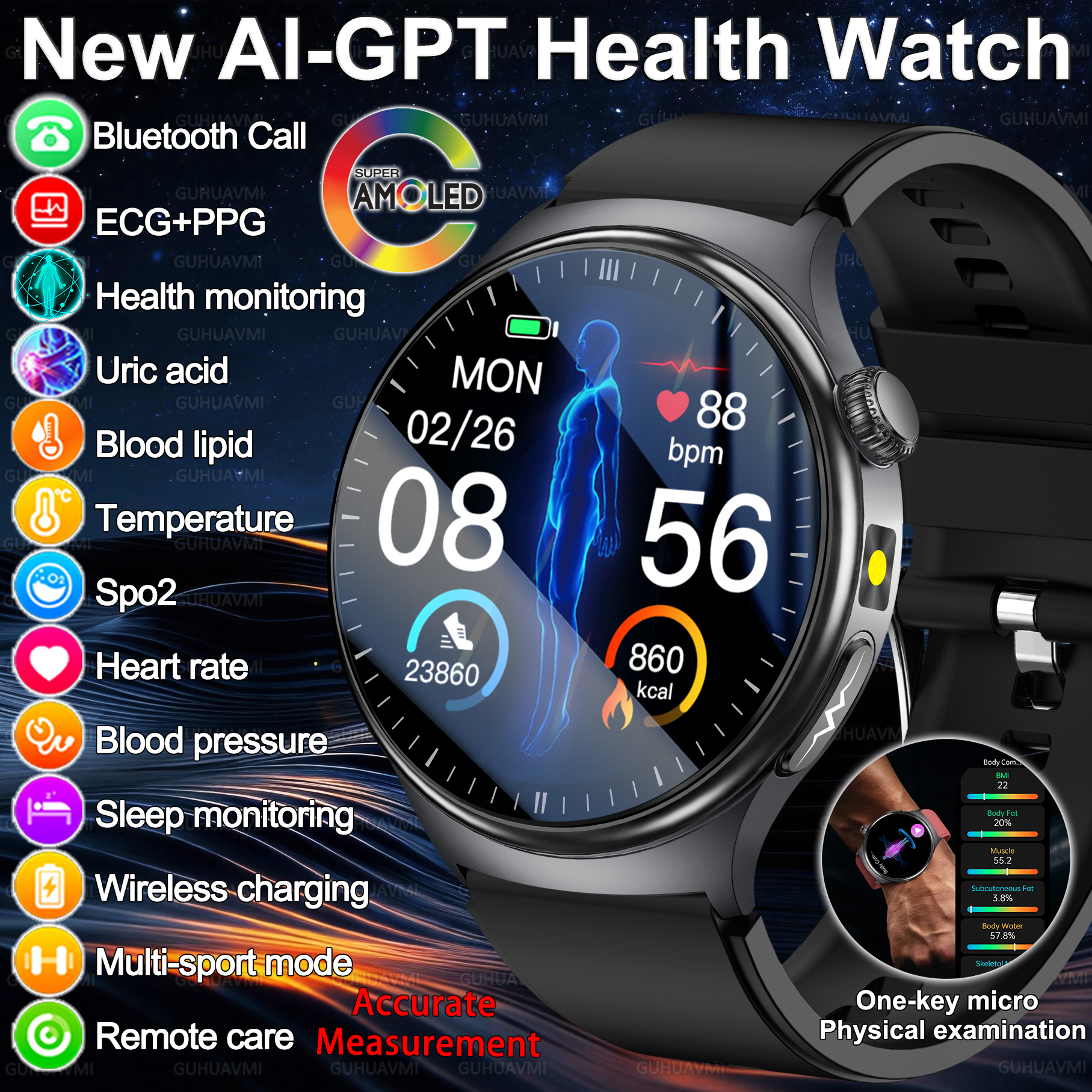 2026 New Accurate Diagnosis Sm - Fall Detection Watch review and price