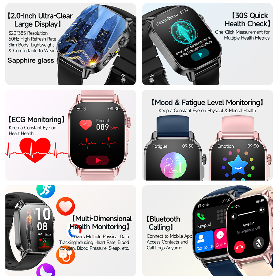 2026 New Body Analysis Health  - Fall Detection Watch review and price