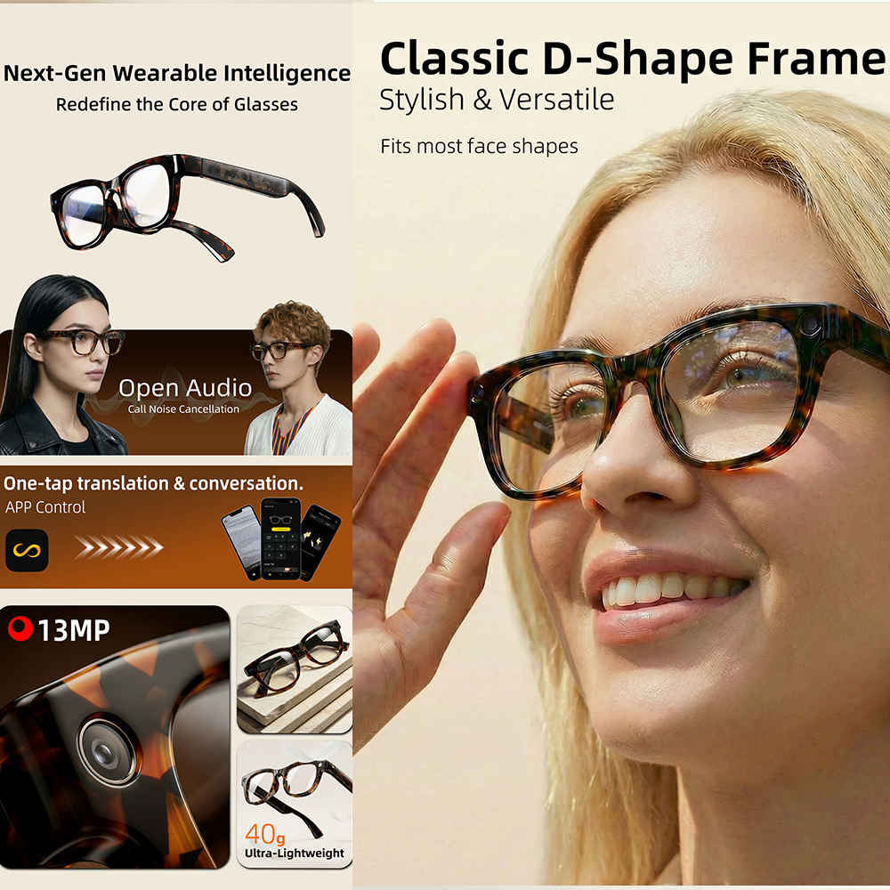 G600 Pro AI Smart Glasses 13MP - Smart Glasses Lens review and price