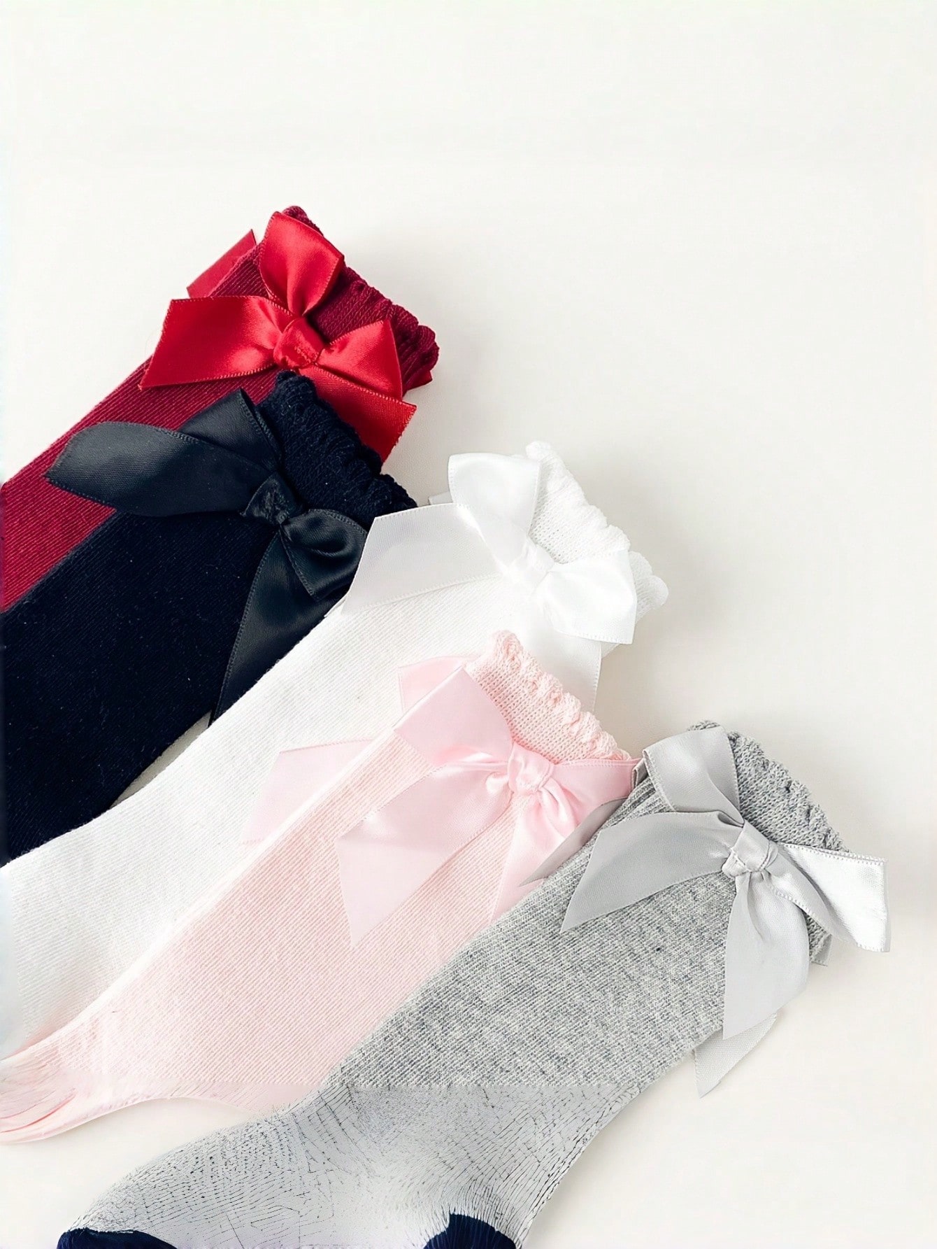 1/5 Pairs Baby Girls Bow Knee  - Baby Sock Oximeter review and price