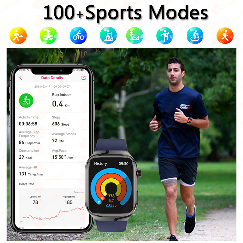 TK16 Smart Watch Men 2.04 Inch - Fall Detection Watch review and price