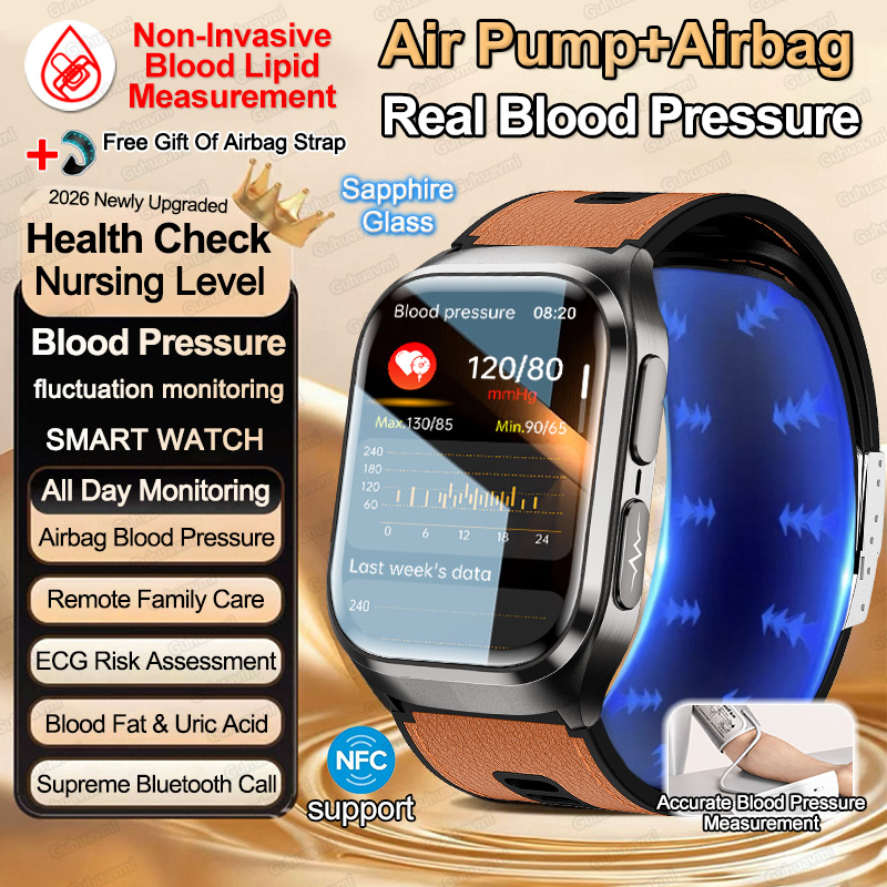 2026 New Blood Pressure Air Pu - Fall Detection Watch review and price